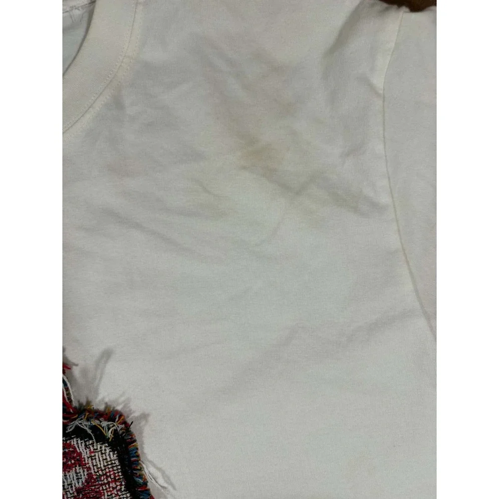 Team Us Sports Club Michael Jordan Shirt Mens Large White Tapestry  Woven